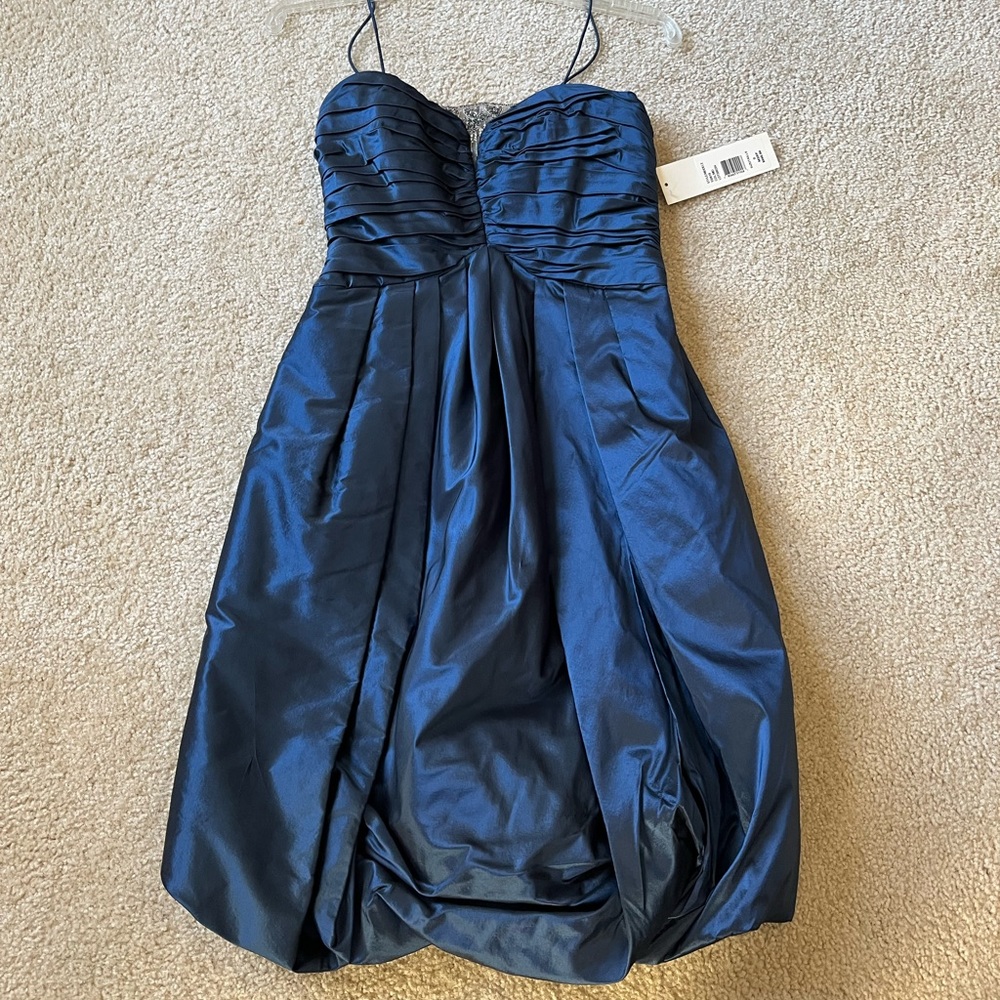 Badgley Mischka size 0, blue, cocktail/formal dress